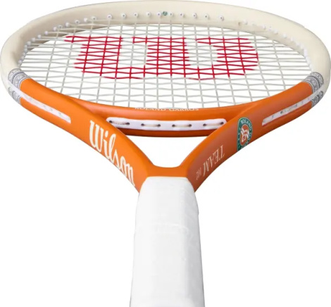 Ракетка для тенниса Wilson ROLAND-GARROS 2026 TEAM 102 оранжево-кремовая WR192910
