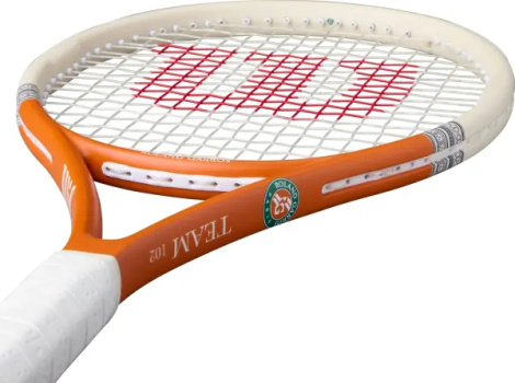 Ракетка для тенниса Wilson ROLAND-GARROS 2026 TEAM 102 оранжево-кремовая WR192910