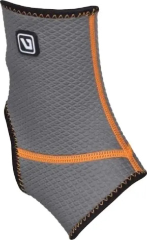 Фіксатор щиколотки LiveUp ANKLE SUPPORT сіро-чорно-помаранчевий S/M LS5634-SM