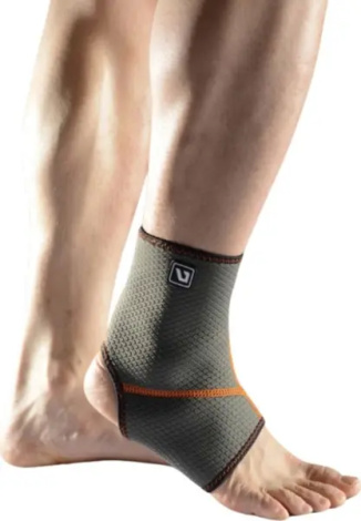 Фіксатор щиколотки LiveUp ANKLE SUPPORT сіро-чорно-помаранчевий S/M LS5634-SM