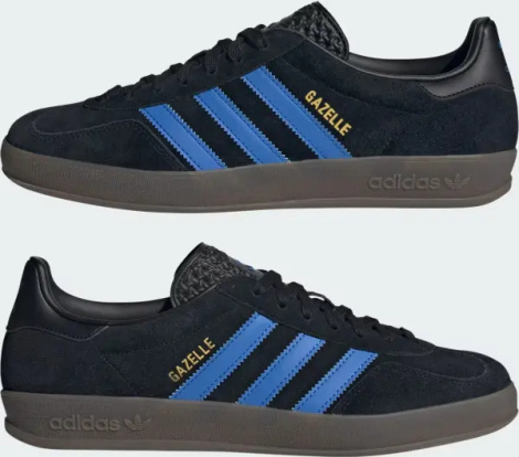 Кеди Adidas GAZELLE INDOOR чорно-сині JQ2692