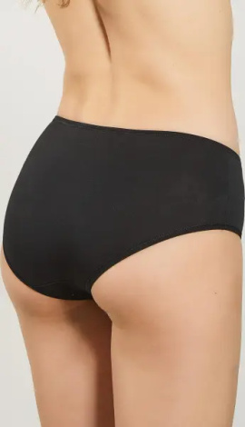 Труси (сліпи) жіночі Kappa SLIP MIDI 3P чорні (3 штуки) K2131 Nero