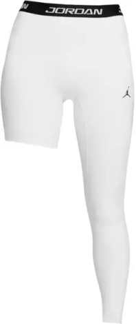 Лосины женские Nike JORDAN SPORT HIGH-RISE SINGLE-LEG BASKETBALL LEGGINGS (LEFT) белые IF2275-100