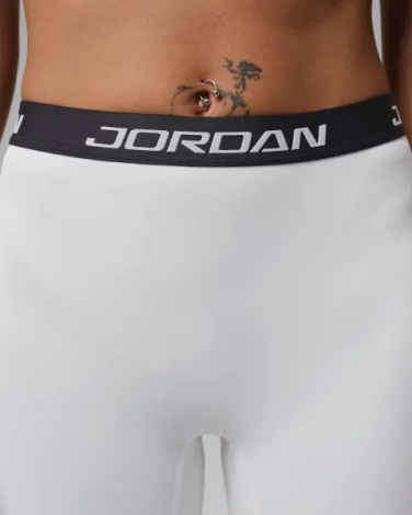 Лосины женские Nike JORDAN SPORT HIGH-RISE SINGLE-LEG BASKETBALL LEGGINGS (LEFT) белые IF2275-100