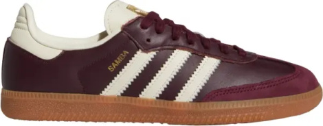 Кеди жіночі Adidas SAMBA OG бордово-молочні ID0477