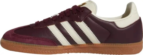 Кеди жіночі Adidas SAMBA OG бордово-молочні ID0477