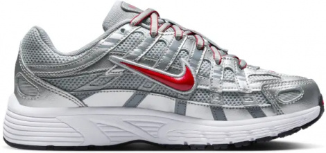 Кроссовки подростковые Nike P-6000 (GS) серебряно-красные HV5064-002