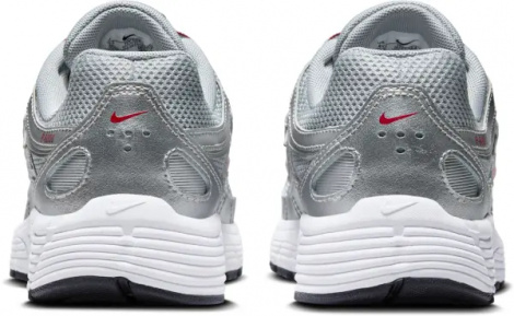 Кроссовки подростковые Nike P-6000 (GS) серебряно-красные HV5064-002