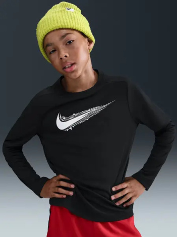 Лонгслив подростковый Nike MULTI DRI-FIT черный HV0662-010