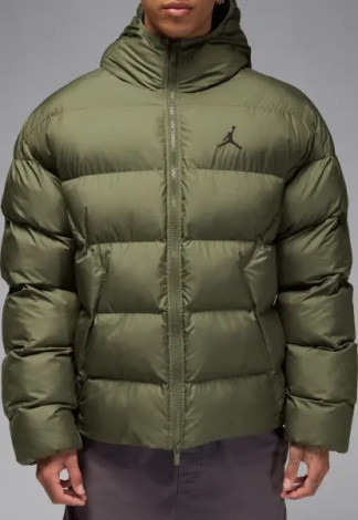 Пуховик Nike JORDAN BROOKLYN THERMA-FIT PUFFER оливковий HV0532-222
