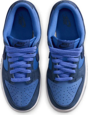Кроссовки подростковые Nike DUNK LOW SE (GS) сине-темно-синие HQ9293-400