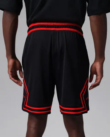 Шорты баскетбольные Nike JORDAN DRI-FIT MESH DIAMOND SHORTS черно-красные HF9910-014