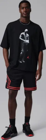 Шорты баскетбольные Nike JORDAN DRI-FIT MESH DIAMOND SHORTS черно-красные HF9910-014