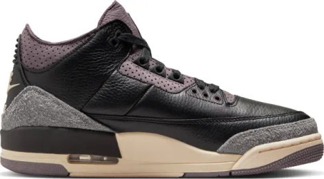 Кросівки жіночі Nike AIR JORDAN 3 RETRO X A MA MANIÉRE чорно-сіро-фіолетові FZ4811-001