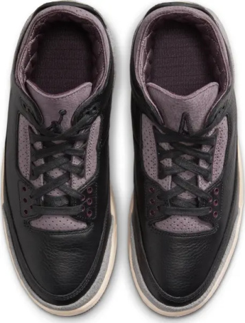 Кросівки жіночі Nike AIR JORDAN 3 RETRO X A MA MANIÉRE чорно-сіро-фіолетові FZ4811-001