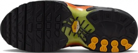 Кросівки дитячі Nike AIR MAX PLUS (PS) чорно-салатово-помаранчеві FZ0023-040