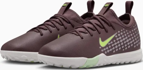 Сороконіжки (шиповки) дитячі Nike JR MERCURIAL ZOOM VAPOR 16 ACADEMY KYLIAN MBAPPÉ TF коричнево-сріблясто-салатові FQ8285-200