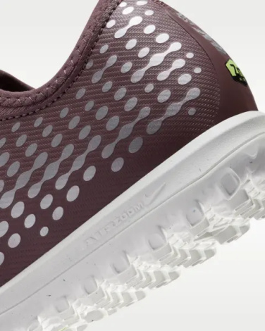 Сороконіжки (шиповки) дитячі Nike JR MERCURIAL ZOOM VAPOR 16 ACADEMY KYLIAN MBAPPÉ TF коричнево-сріблясто-салатові FQ8285-200