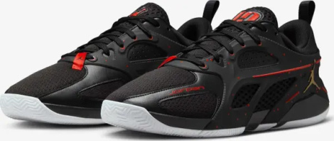 Кросівки баскетбольні Nike JORDAN HEIR SERIES чорно-червоно-золоті FQ3858-076