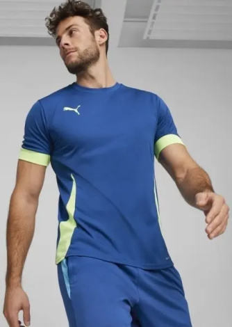 Футболка для тенісу Puma INDIVIDUAL PADEL синьо-салатова 939177-22