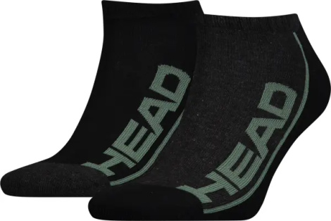 Шкарпетки Head PERFORMANCE SNEAKER 2P UNISEX чорно-зелені (2 пари) 791018001-164