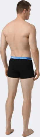 Труси (боксерки) Head MEN ELASTIC BOXER 2P чорно-блакитні (2 штуки) 701234928-002