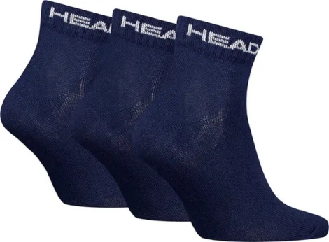 Шкарпетки Head ELEMENTS ALL SPORTS QUARTER 3P темно-сині (3 пари) 701229010-003