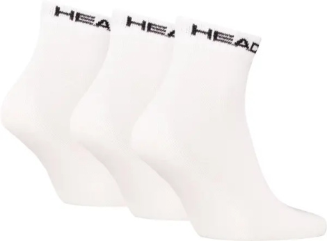 Носки Head ELEMENTS ALL SPORTS QUARTER 3P белые (3 пары) 701229010-002