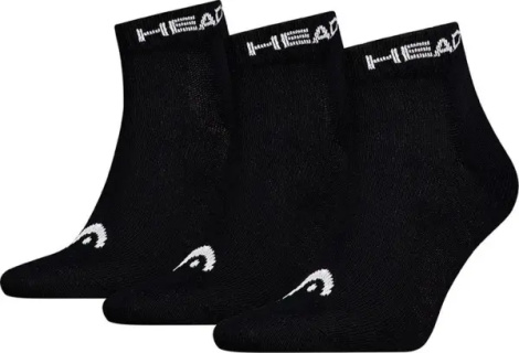 Носки Head ELEMENTS ALL SPORTS QUARTER 3P черные (3 пары) 701229010-001