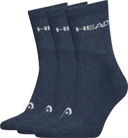 Шкарпетки Head ELEMENTS ALL SPORTS SHORT CREW 3P темно-сині (3 пари) 701229009-003