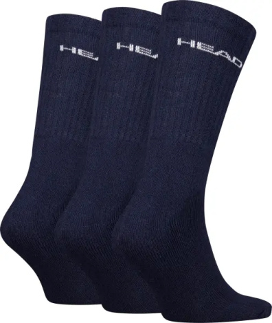 Носки Head ELEMENTS ALL SPORTS CREW 3P темно-синие (3 пары) 701229008-003