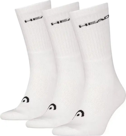 Носки Head ELEMENTS ALL SPORTS CREW 3P белые (3 пары) 701229008-002