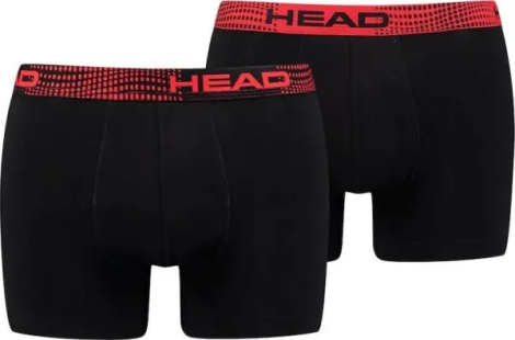 Труси (боксерки) Head BASIC BOXER 2P чорно-червоні (2 штуки) 701221813-001