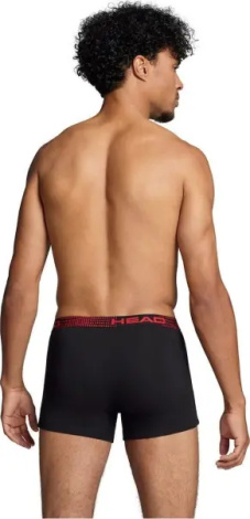 Труси (боксерки) Head BASIC BOXER 2P чорно-червоні (2 штуки) 701221813-001