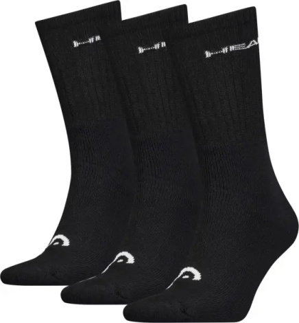 Носки Head CREW 3P UNISEX черные (3 пары) 701213456-200