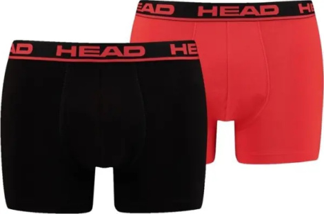 Труси (боксерки) Head BASIC BOXER 2P червоно-чорні, чорні (2 штуки) 701202741-020