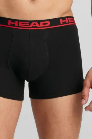 Труси (боксерки) Head BASIC BOXER 2P червоно-чорні, чорні (2 штуки) 701202741-020