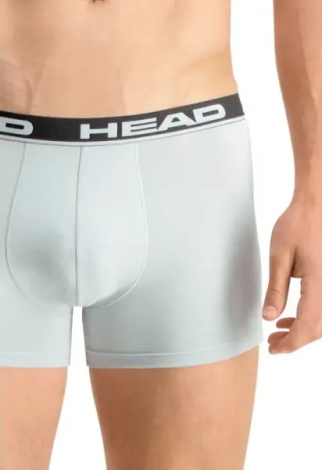 Труси (боксерки) Head BASIC BOXER 2P світло-сіро-чорні, сіро-чорні (2 штуки) 701202741-012
