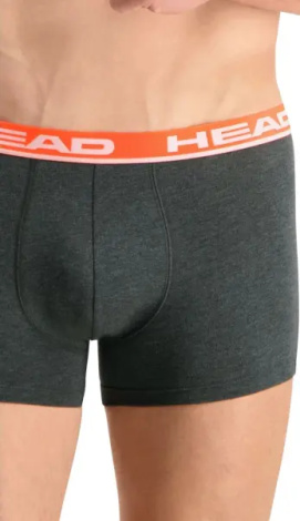 Труси (боксерки) Head BASIC BOXER 2P сіро-червоні, чорно-червоні (2 штуки) 701202741-011