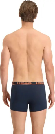 Труси (боксерки) Head BASIC BOXER 2P темно-синьо-помаранчеві (2 штуки) 701202741-010