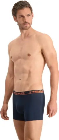 Труси (боксерки) Head BASIC BOXER 2P темно-синьо-помаранчеві (2 штуки) 701202741-010
