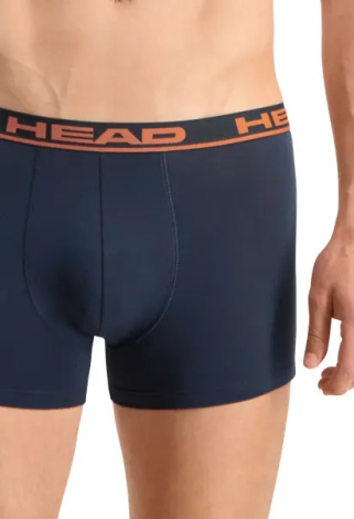 Труси (боксерки) Head BASIC BOXER 2P темно-синьо-помаранчеві (2 штуки) 701202741-010