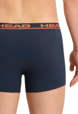 Труси (боксерки) Head BASIC BOXER 2P темно-синьо-помаранчеві (2 штуки) 701202741-010