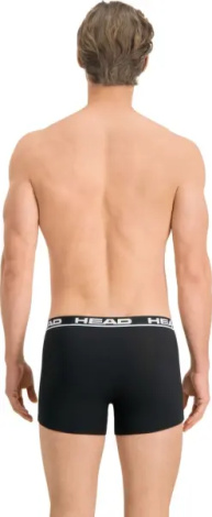 Труси (боксерки) Head BASIC BOXER 2P чорні (2 штуки) 701202741-005