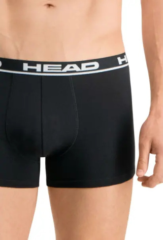 Труси (боксерки) Head BASIC BOXER 2P чорні (2 штуки) 701202741-005