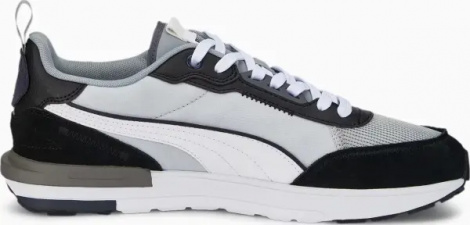 Кроссовки Puma R22 светло-серо-черно-белые 38346214