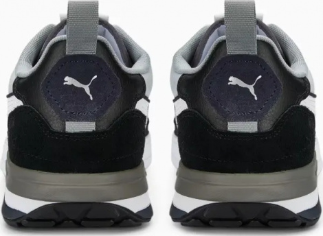 Кроссовки Puma R22 светло-серо-черно-белые 38346214