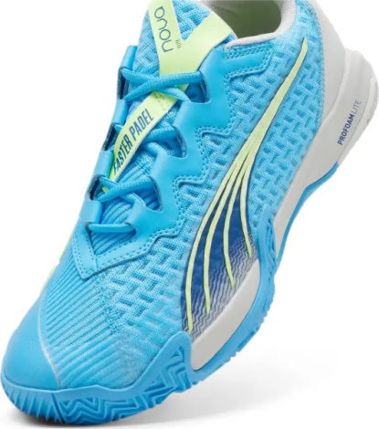 Кроссовки теннисные Puma NOVA ELITE PADEL голубо-бело-салатовые 107597-01