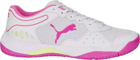 Кросівки тенісні жіночі Puma SOLARSMASH RCT PADEL біло-рожеві 107297-03