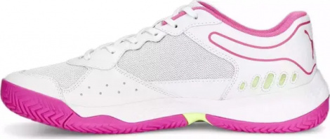 Кросівки тенісні жіночі Puma SOLARSMASH RCT PADEL біло-рожеві 107297-03